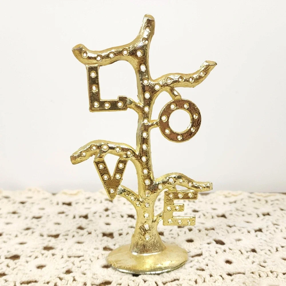 Vintage‎ Torino Gold Tone Earring Tree Holder 1970s EUC